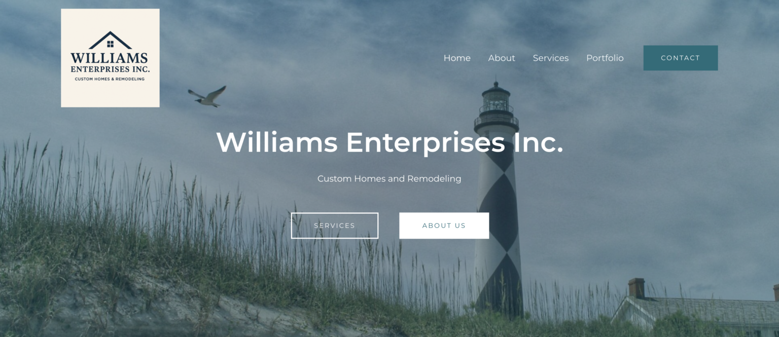 Williams Enterprises Inc. website homepage